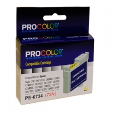 Купить совместимый струйный картридж к EPSON Stylus C79/CX3900/4900/5900 Yellow (PE-T0734) PRO COLOR