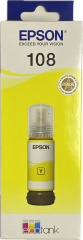 Чернила EPSON для L8050/ L18050 EcoTank Yellow №108 70мл. original ― Витратні матеріали для струминного та лазерного друку