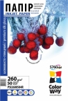 Фотобумага ColorWay суперглянцевая шелк 260г/м, 10х15 50л (ПШГ260-50)