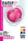 Фотобумага ColorWay суперглянцевая 240г/м, 10х15 50л (ПГС240-50)