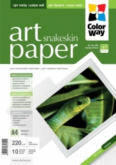Фотобумага ColorWay ART матовая кожа змеи 220г/м, 10л, A4. Купить фотобумагу