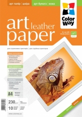 Фотобумага ColorWay ART глянец/фактура кожа 230г/м, 10л, A4. Купить фотобумагу
