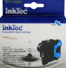 Купить картридж InkTec для Brother BCI-1100HC Cyan