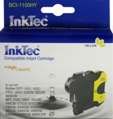 Купить картридж InkTec для Brother BCI-1100HY Yellow