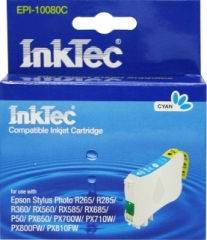 Купить картридж InkTec для Epson EPI-10080C, аналог T0802 Cyan