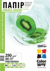 Бумага ColorWay матовая двусторонняя 250г/м, A4 50л (ПМД250-50)