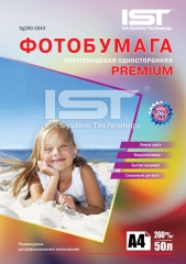 Фотобумага IST Premium полуглянец 260гр/м, А4 (21х29.7), 50л., картон. Купить фотобумагу премиум