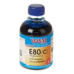 Купить чернила WWM для Epson L800 200г Cyan (Артикул: E80/C)