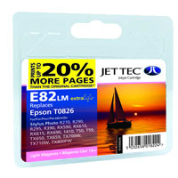 Купить совместимый струйный картридж к EPSON Stylus Photo R-270/390/RX-590 Light Magenta + 20% 16ml (110E008206) E82LM Jet Tec