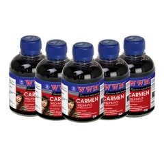Купить комплект чернил WWM для CANON CARMEN (5 x 200г) Photo Black (Артикул: CU/PB-SET)
