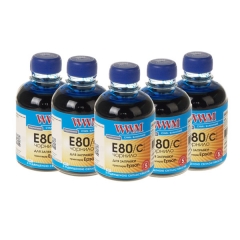 Купить комплект чернил WWM для Epson L800 Водорастворимые (5 x 200г) Cyan (Артикул: E80/C-SET)