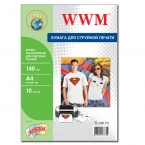Термотрансфер WWM для струйной печати для светлых тканей, 140g/m2, A3, 10л (TL140.A3.10)