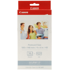 Набор Canon SELPHY CP790/CP800/CP910 Color картридж+бумага 100мм х 148мм  36л Color 7737A001 ― Витратні матеріали для струминного та лазерного друку