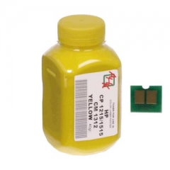 Купить тонер + чип HP CLJ CP1215 Yellow (АНК, 330014)