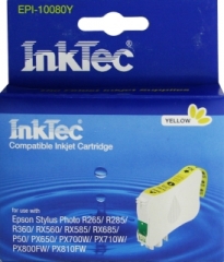 Купить картридж InkTec для Epson EPI-10080Y, аналог T0804 Yellow