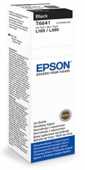 Чернила EPSON Контейнер EPSON C13T66414A для L100/ L200 black. Купить чернила для принтера
