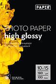 Фотобумага PAPIR 10*15 см Glossy Photo Paper 180g (100 лис.). Купить фотобумагу
