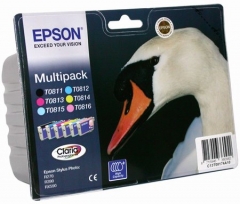 Купить картридж EPSON Stylus Photo R-270, 390, RX-590, T-50 Bundle (Bk, C, M, Y, LC, LM) (C13T08174A, C13T11174A10)