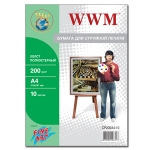 Холст WWM полиэстерный Fine Art, 200g A4*10 (CP200A4.10)  
