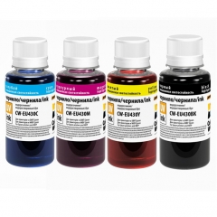Купить комплект чернил ColorWay для Epson SX130/430 UV Dye B,C,M,Y 4х100 мл (Артикул: CW-EU430SET01) 