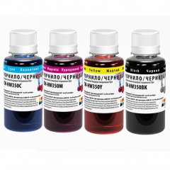 Купить комплект чернил ColorWay для HP 121/134 Dye Водорастворимые B,C,M,Y 100х4 мл (Артикул: CW-HW350SET01)