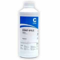 Купить чернила InkTec (E0007-01LC) Cyan 1 литр, пигментные. Купить чернила для принтера