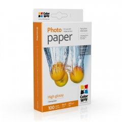 Купить фотобумагу ColorWay глянцевая 200г/м,10x15 100л (PG200-100) карт.уп