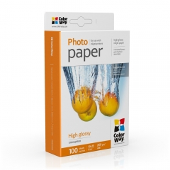 Купить Фотобумага ColorWay глянцевая 260г/м 10x15 100л картон уп PG2601004R