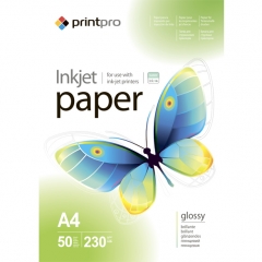 Купить фотобумагу PrintPro ColorWay глянец 230г/м, A4, 50л (PG230-50)