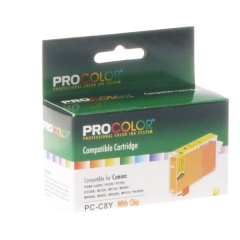 Купить совместимый струйный картридж к CANON Pixma iP4200/iP6600/CLI-8 Yellow (PC-C8Y) PRO COLOR