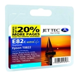 Совместимый струйный картридж к EPSON Stylus Photo R-270/390/RX-590 Cyan + 20% 16 ml (110E008202) E82C Jet Tec