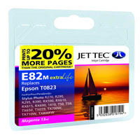 Купить совместимый струйный картридж к EPSON Stylus Photo R-270/390/RX-590 Magenta + 20% 16 ml (110E008203) E82M Jet Tec