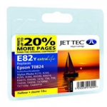 Совместимый струйный картридж к EPSON Stylus Photo R-270/390/RX-590 Yellow + 20% 16ml (110E008204) E82Y Jet Tec