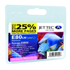 Купить совместимый струйный картридж EPSON Stylus Photo P50/PX650/PX710W/PX810FW Light Magenta (110E008006) E80LM Jet Tec  