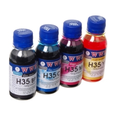 Купить комплект чернил WWM для HP 21/121/131 BP/C/M/Y H35SET (4*100 г)