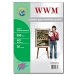 Холст WWM полиэстерный Fine Art, 200g A3*20 (CP200A3.20)  