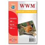 Фотобумага WWM, глянцевая 180g, 100х150 мм, 100 л (G180.F100)  