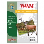 Фотобумага WWM, шелковисто глянцевая 260g/m2, A4, 100л (SG260.A4.100)
