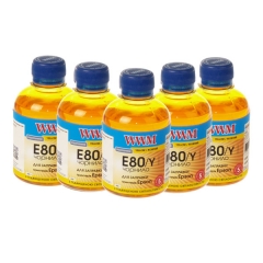 Купить комплект чернил WWM для Epson L800 Водорастворимые (5 x 200г) Yellow (Артикул: E80/Y-SET)