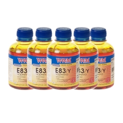 Купить комплект чернил WWM для Epson Stylus Photo P50/R270/R290/RX615/T50/TX650 Водорастворимые (5 x 200г) Yellow (Артикул: E83/Y-SET)