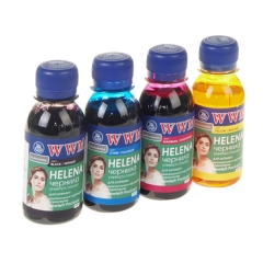 Купить комплект чернил WWM HELENA для HP (4 х 100г) B/C/M/Y Водорастворимые (4шт х 100г) (HELENA.SET-2)